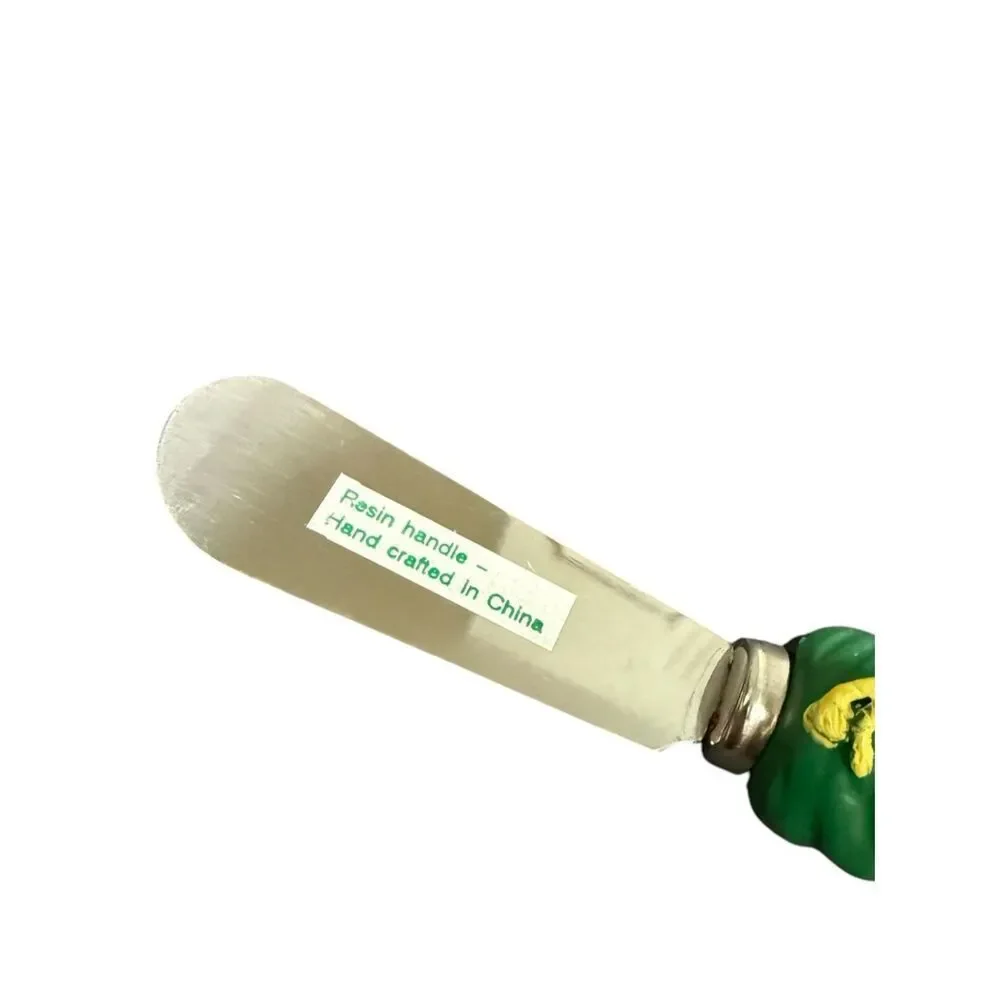 Boston Warehouse Christmas Cheese & Butter Spreaders Set‎ of 4 Resin NEW